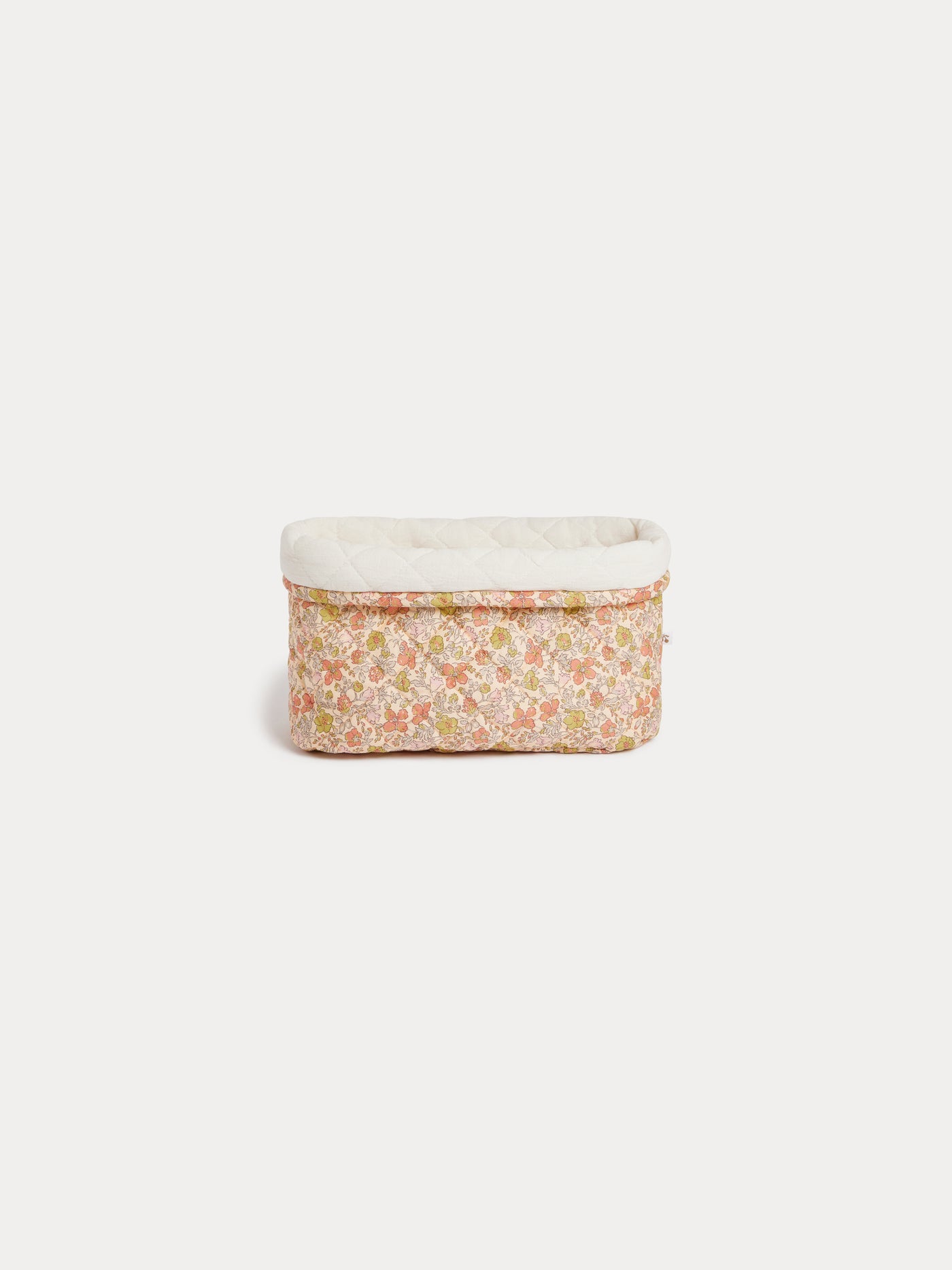 Marlone basket in yellow Liberty fabric in organic cotton