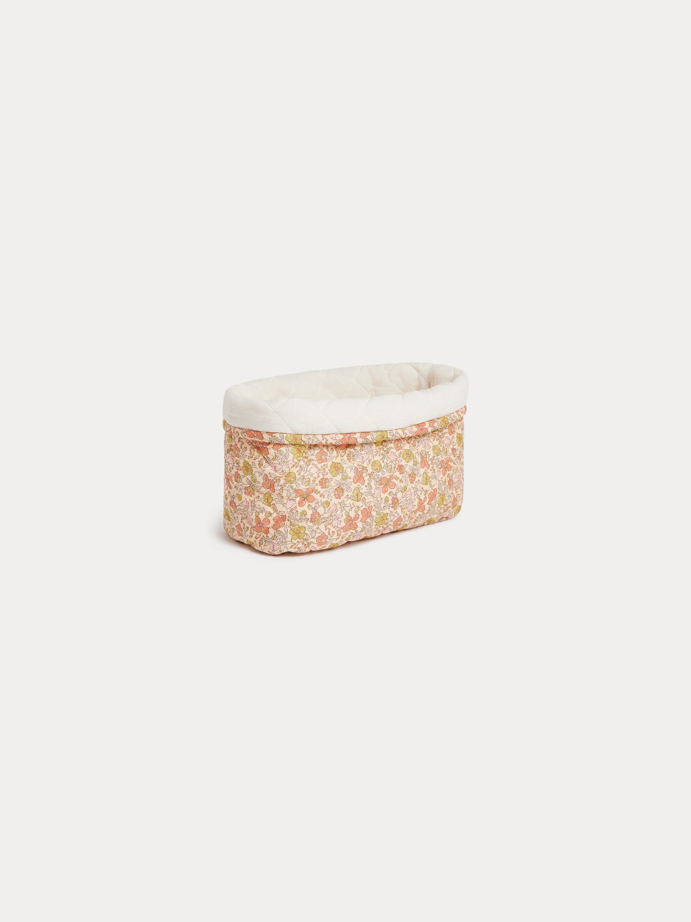 Marlone basket in yellow Liberty fabric in organic cotton