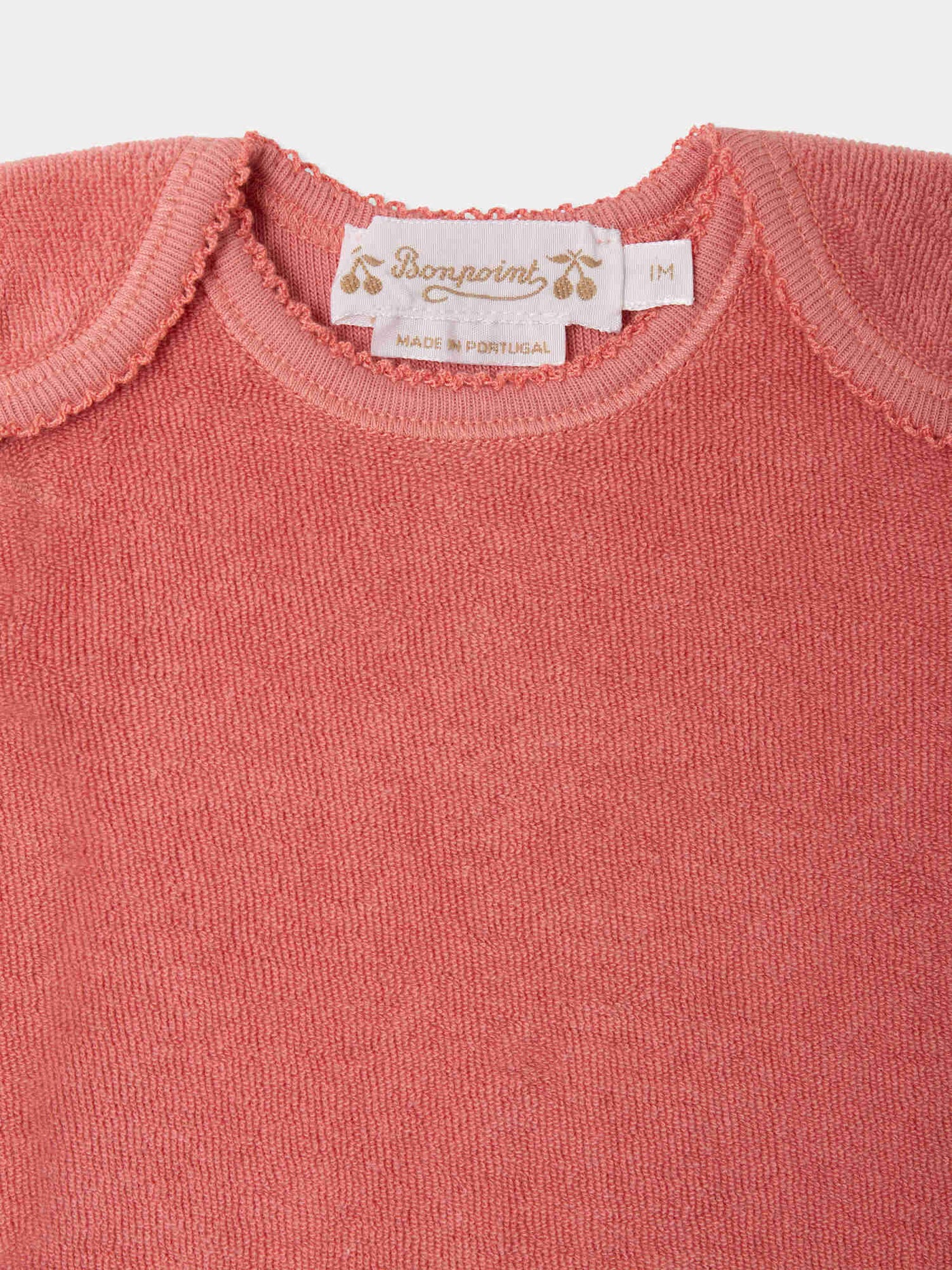 Timi set in pink organic terry cotton