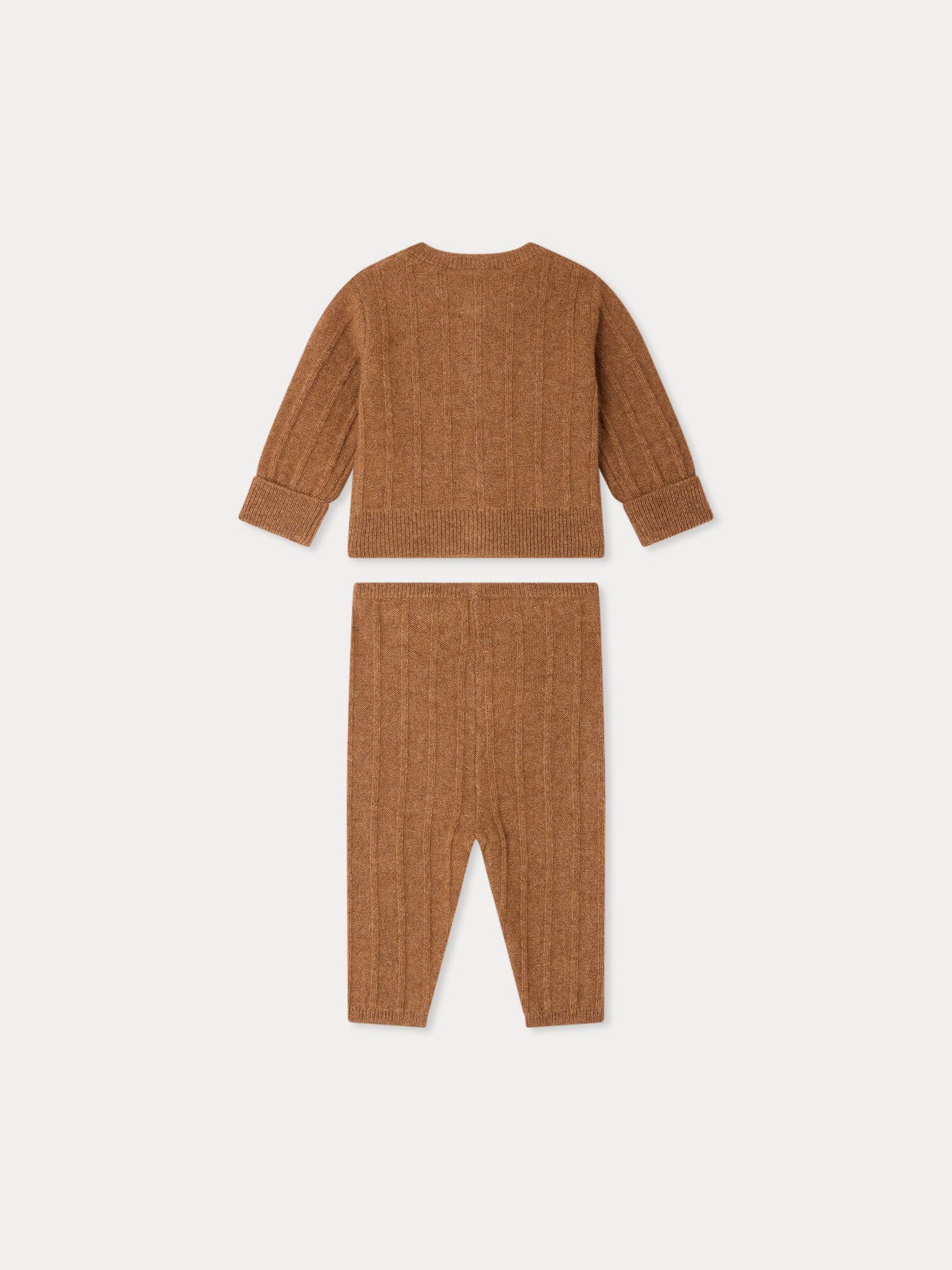 Maxence set with fancy stitch in cashmere