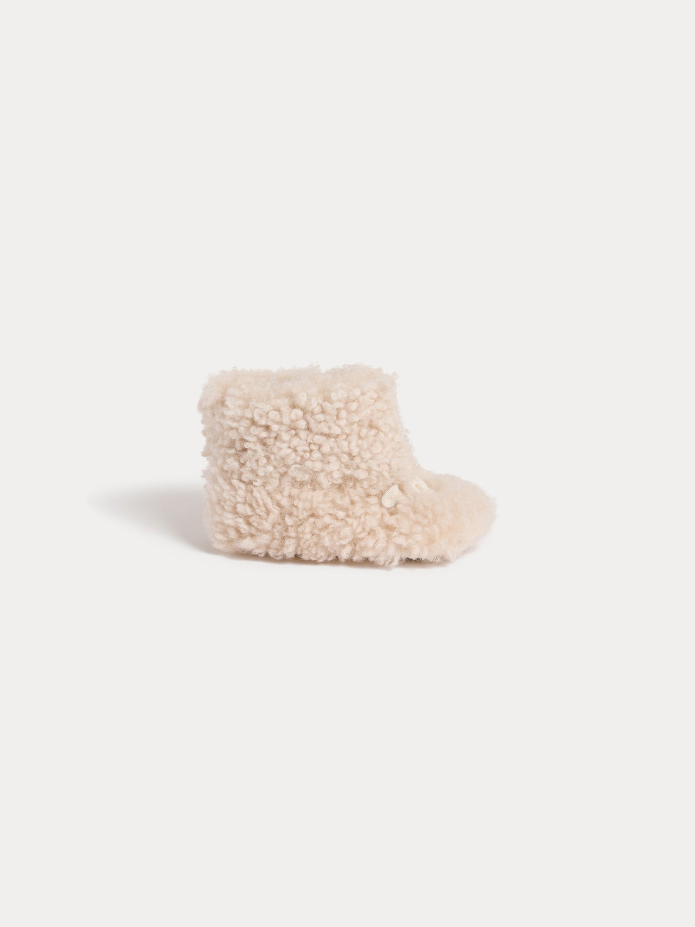 Mory soft shoes with shearling in leather