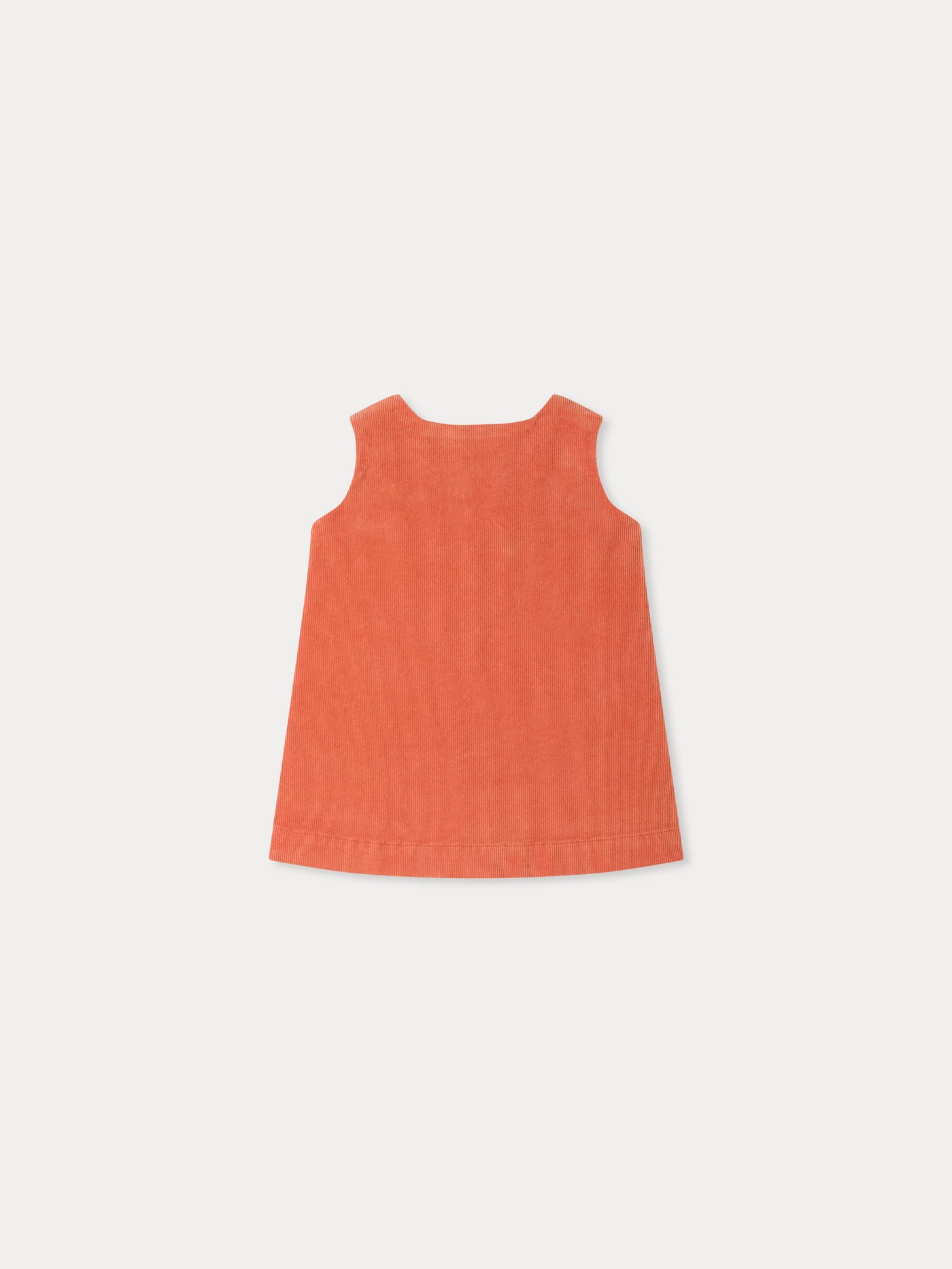 Jacquine baby dress in organic cotton velvet