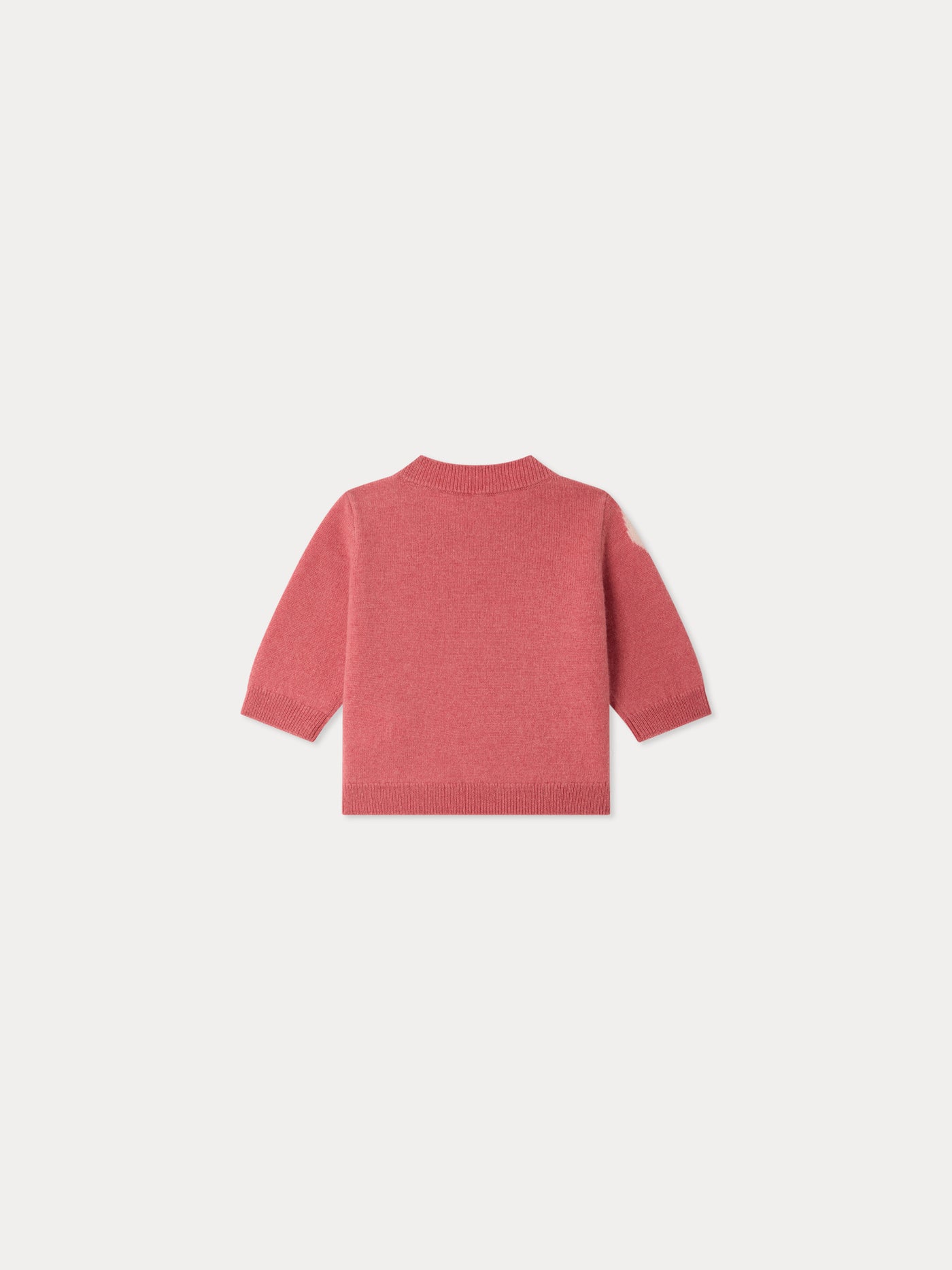 Marilene baby jumper with cherry embroidery in cashmere