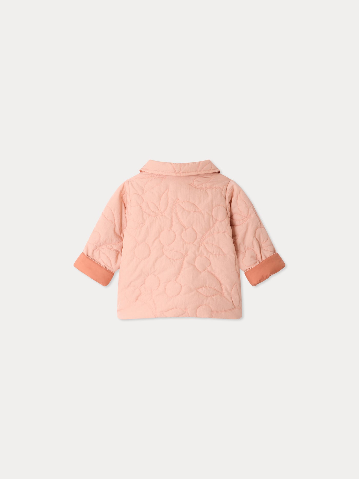 Juno baby reversible and quilted cherry jacket