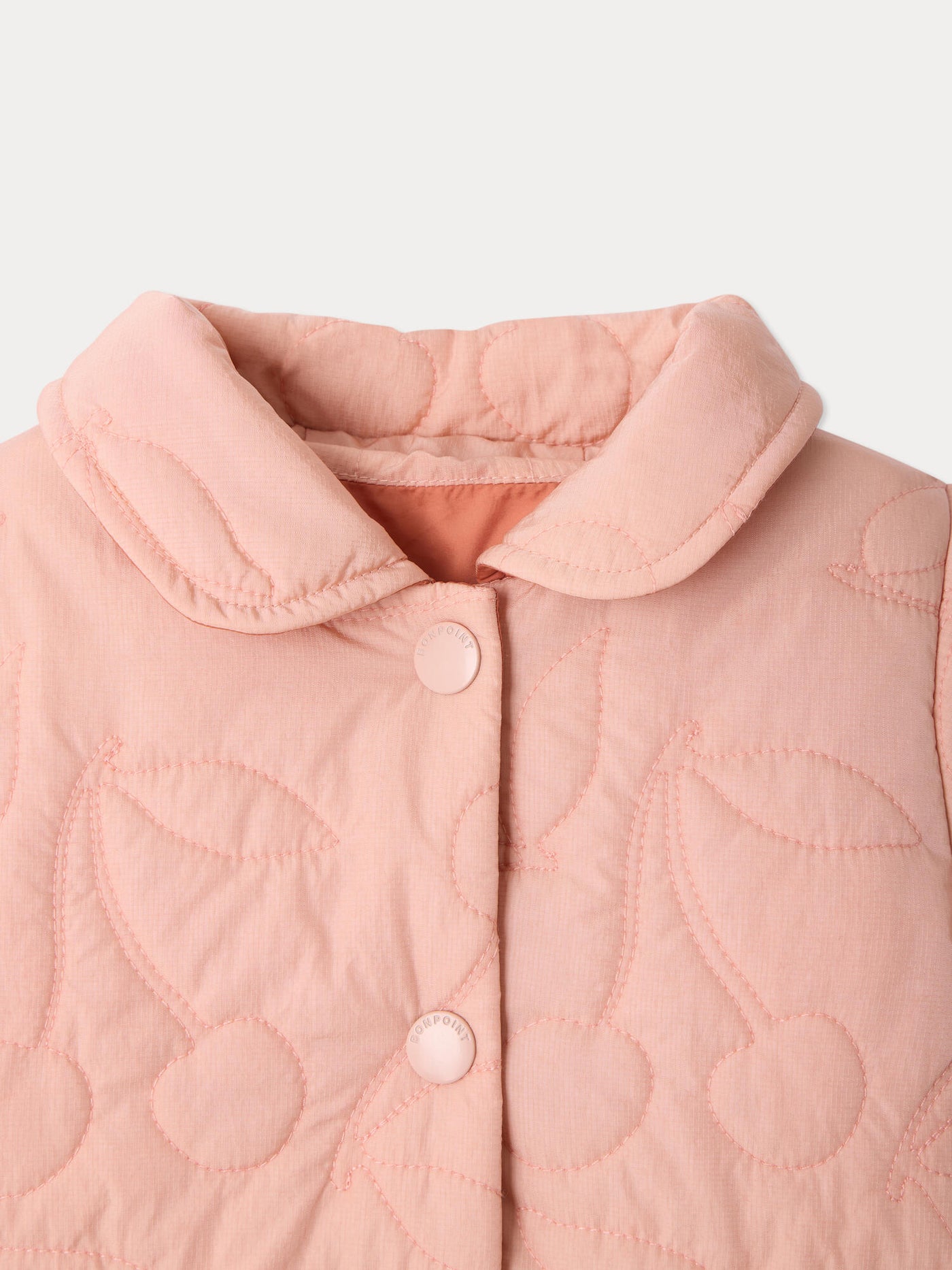 Juno baby reversible and quilted cherry jacket