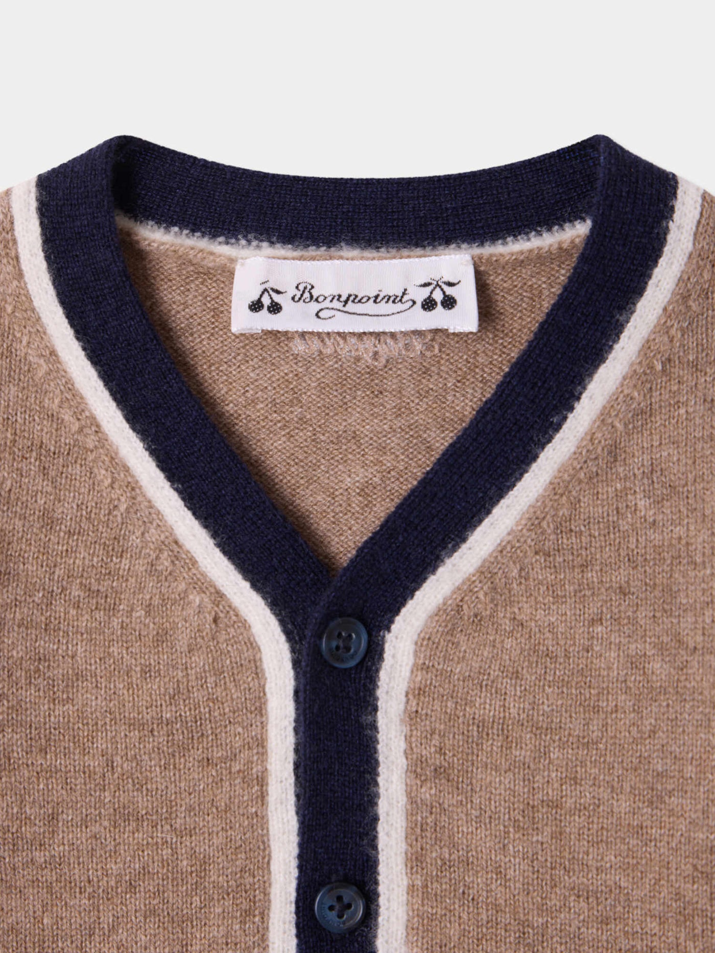Tahiel baby V-neck cashmere cardigan
