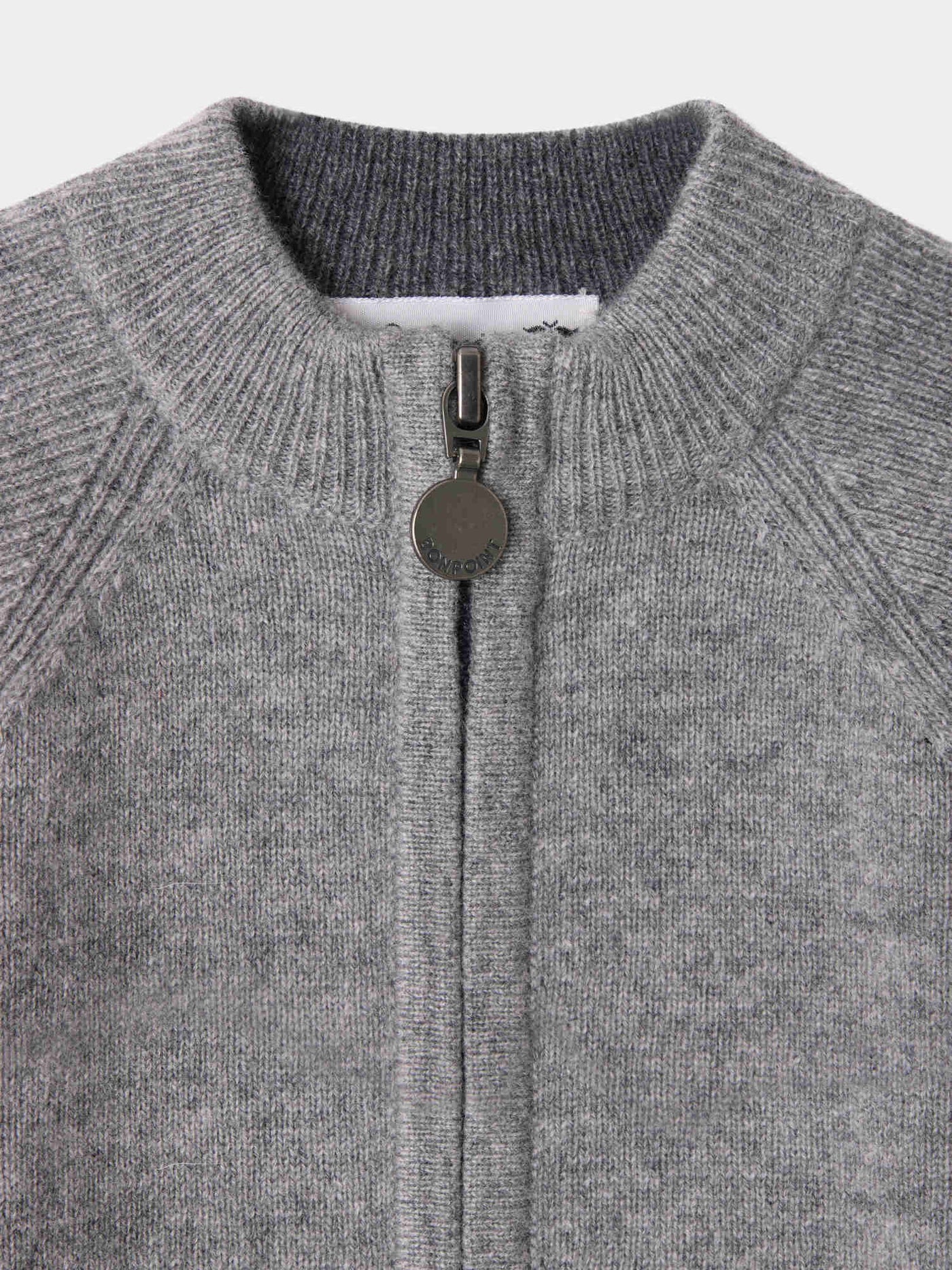 Thylio baby cardigan with stand collar in cashmere
