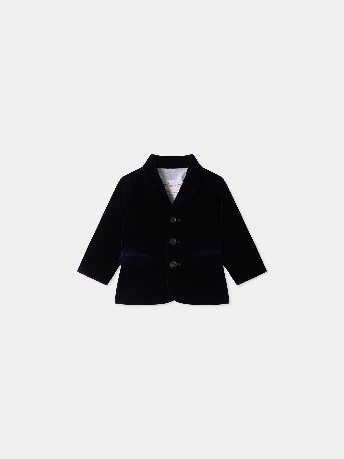 Leopold baby navy jacket in organic cotton
