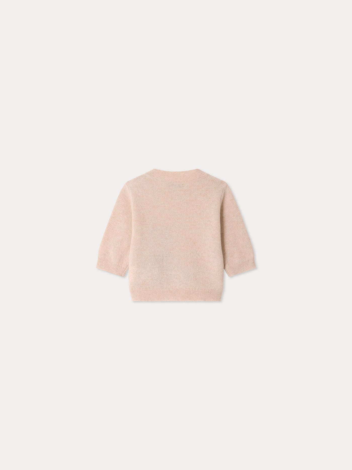 Almire baby jumper with embroidered bear in cashmere