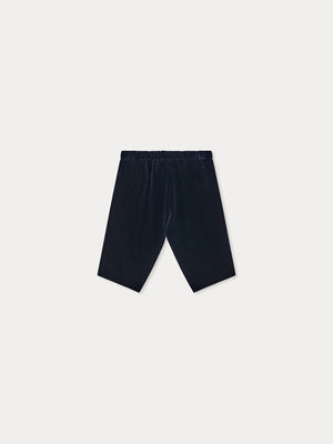 Dandy baby navy trousers in organic cotton velvet
