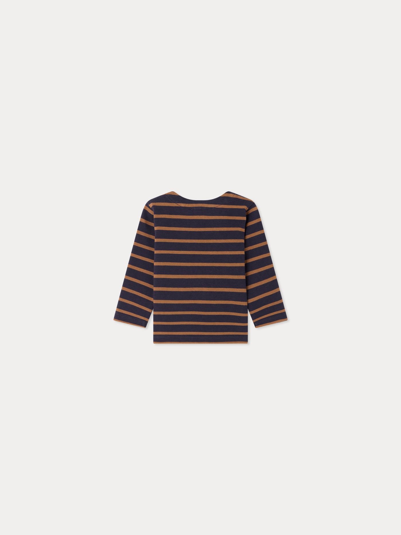 Tourbillon baby T-shirt with stripes in organic cotton