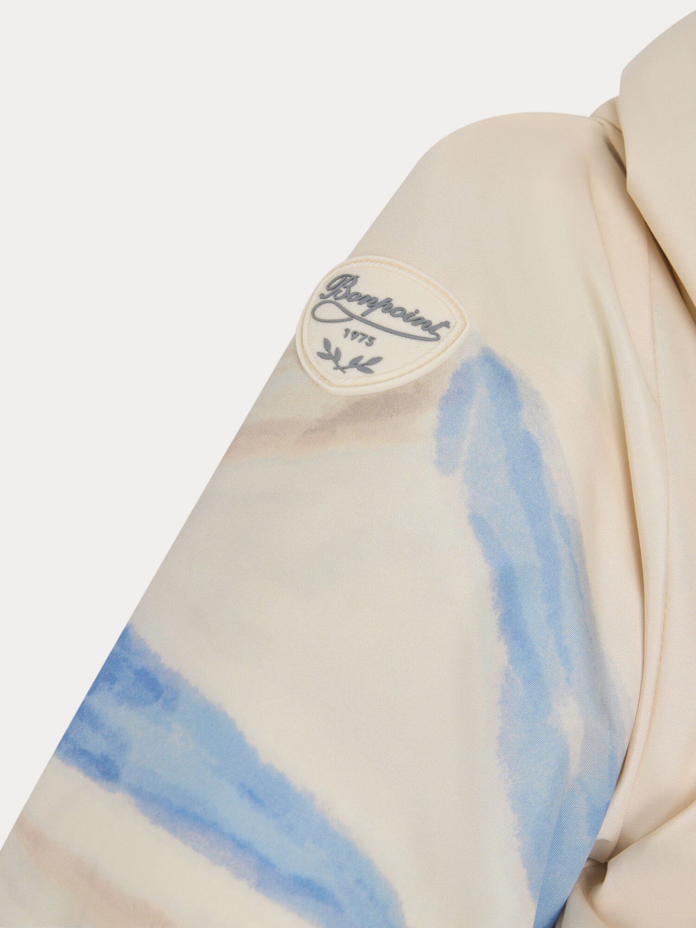 Paco baby ski suit with mountain landscape print waterproof