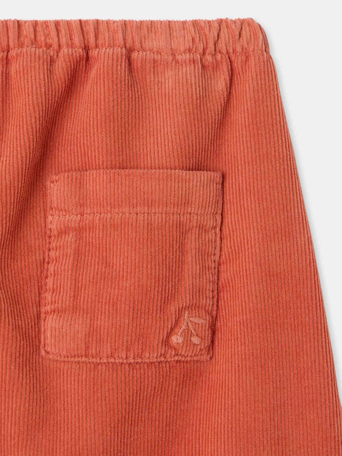 Dandy orange baby pants in organic cotton
