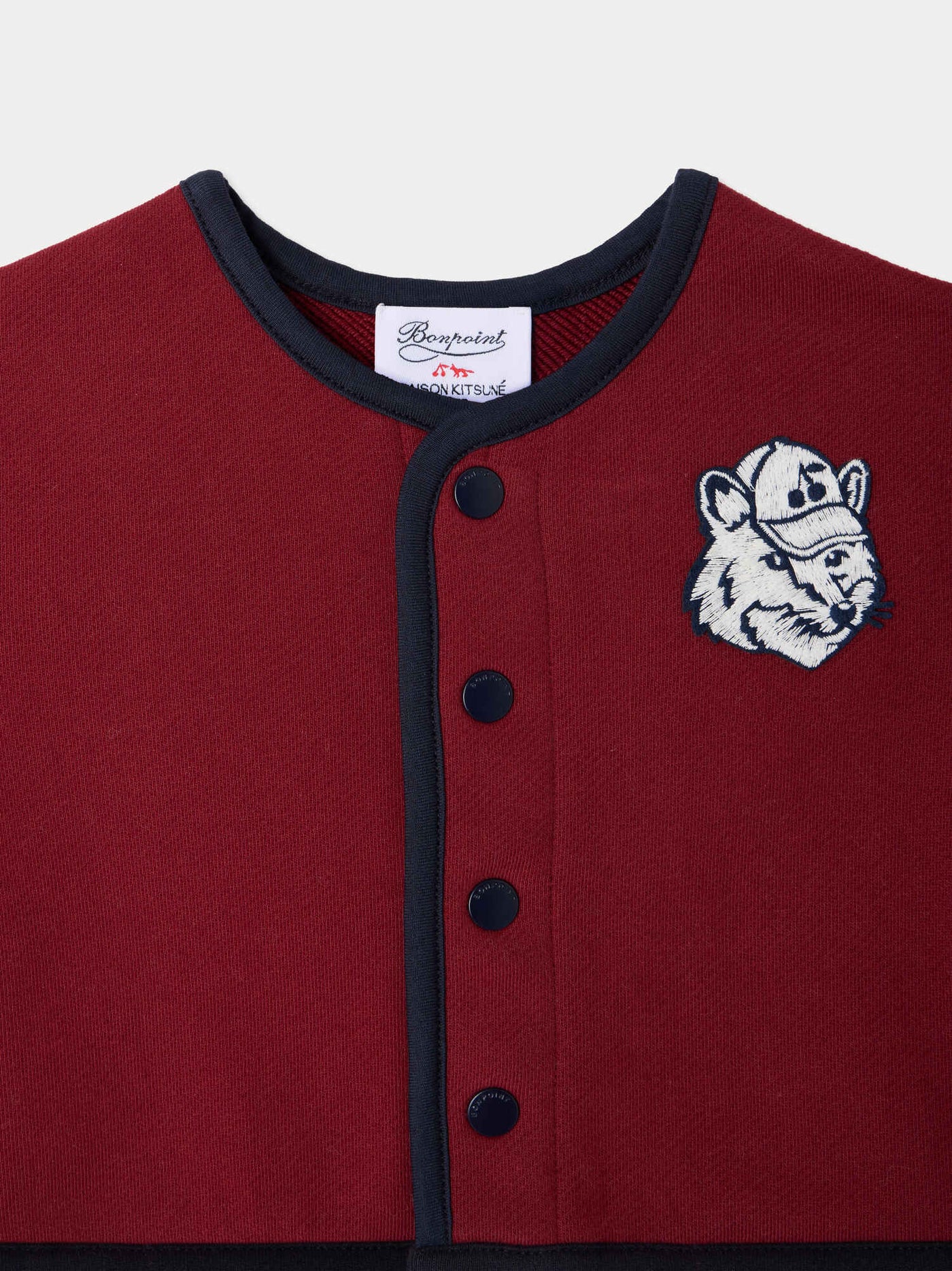 Bonpoint x Maison Kitsuné Eris baby quilted sweatshirt in organic cotton