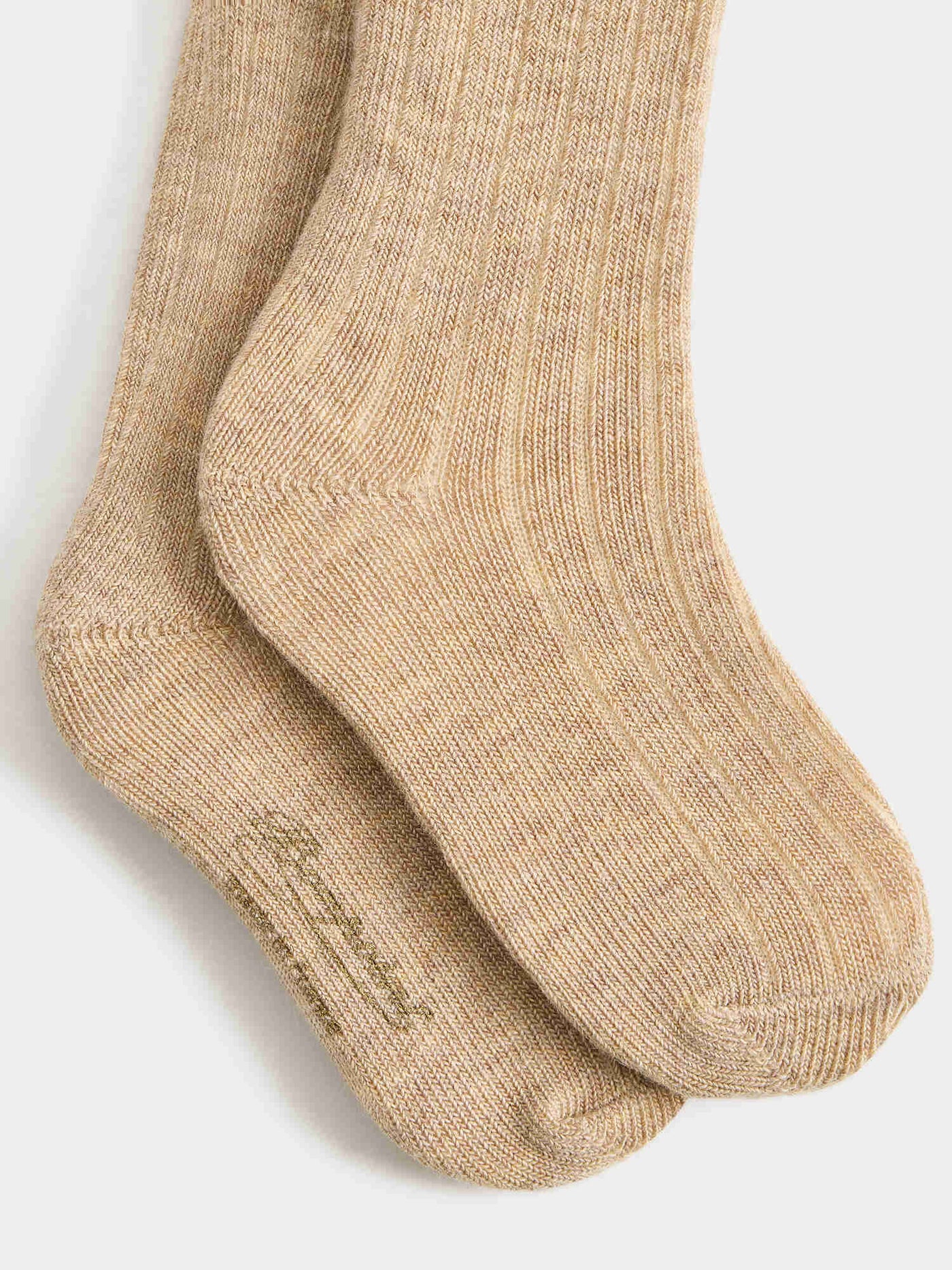 Elwen baby socks in heather beige