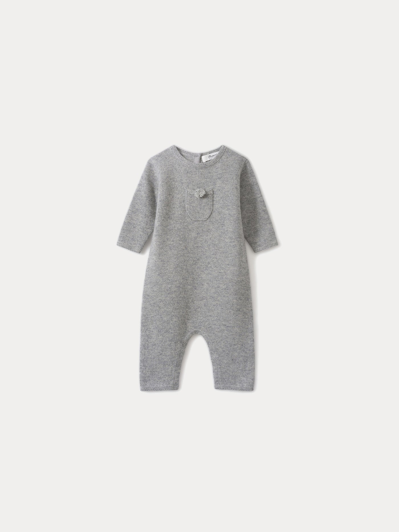 Babies' playsuit Heathered gray