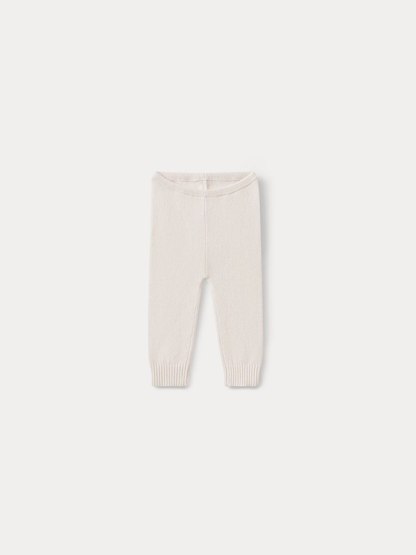 Cashmere baby leggings milk white  baby leggings and socks • Bonpoint