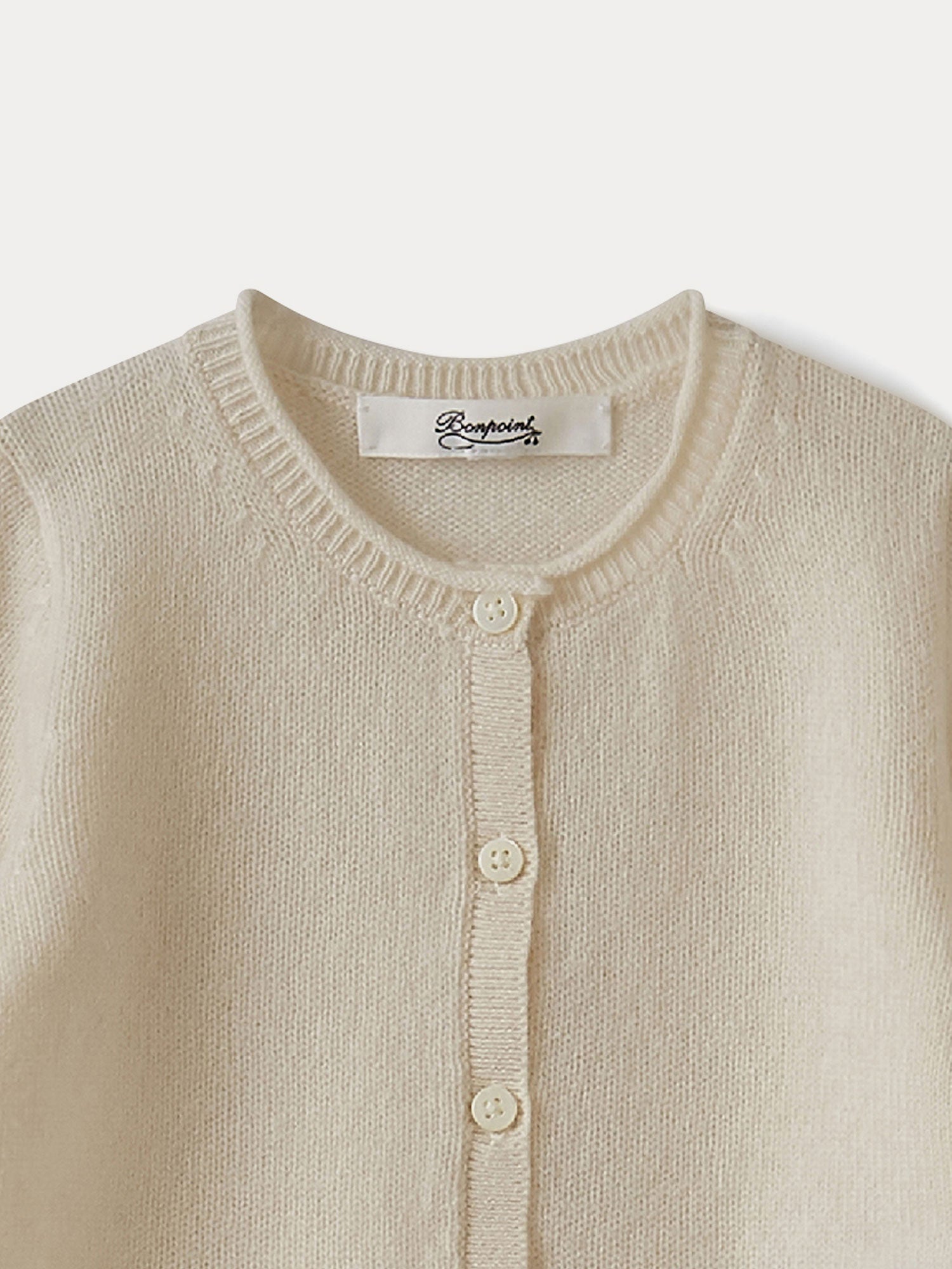 Baby Cashmere Cardigan milk white | baby girl sweaters and