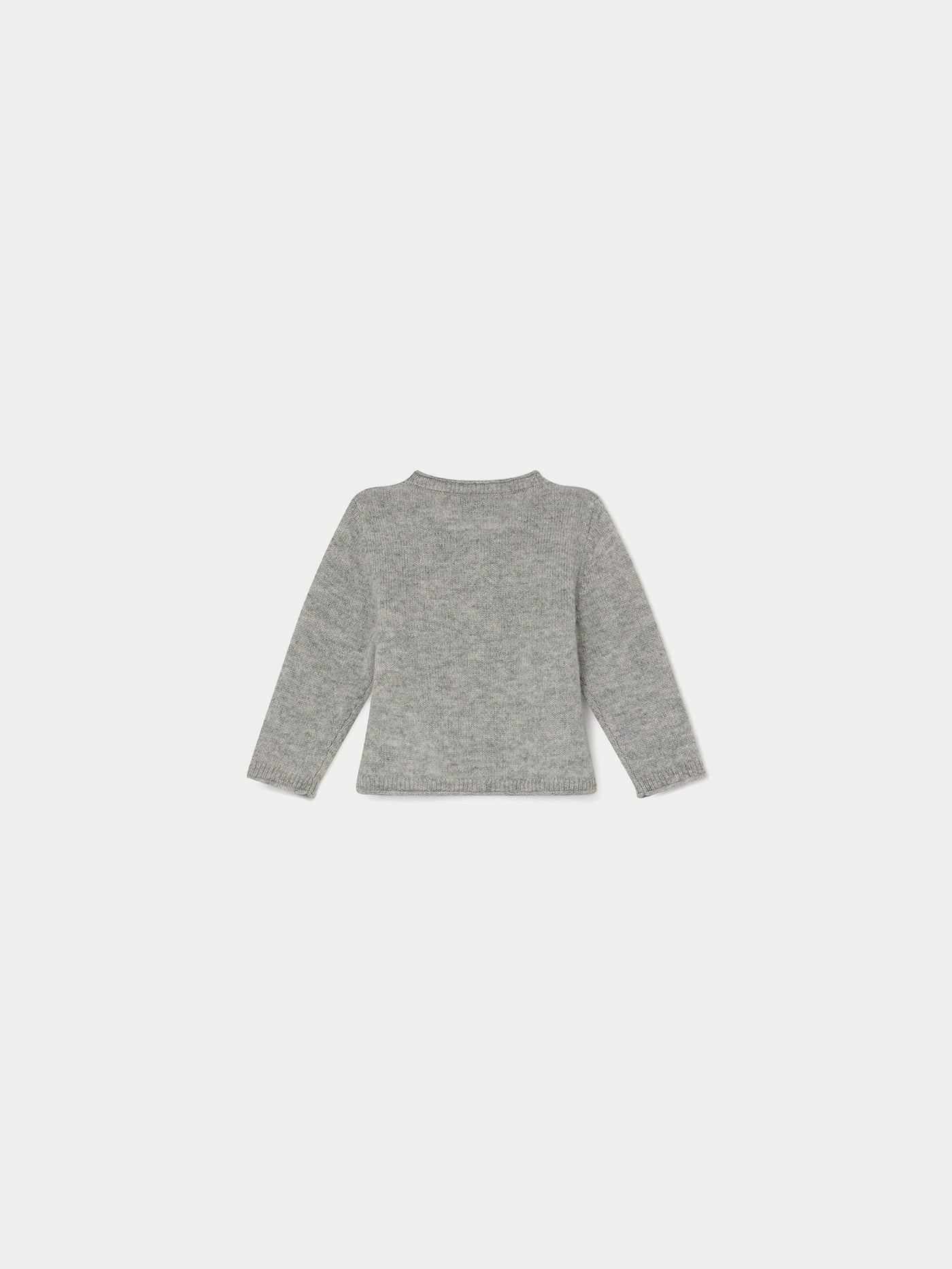 Cashmere Cardigan for Baby heathered gray