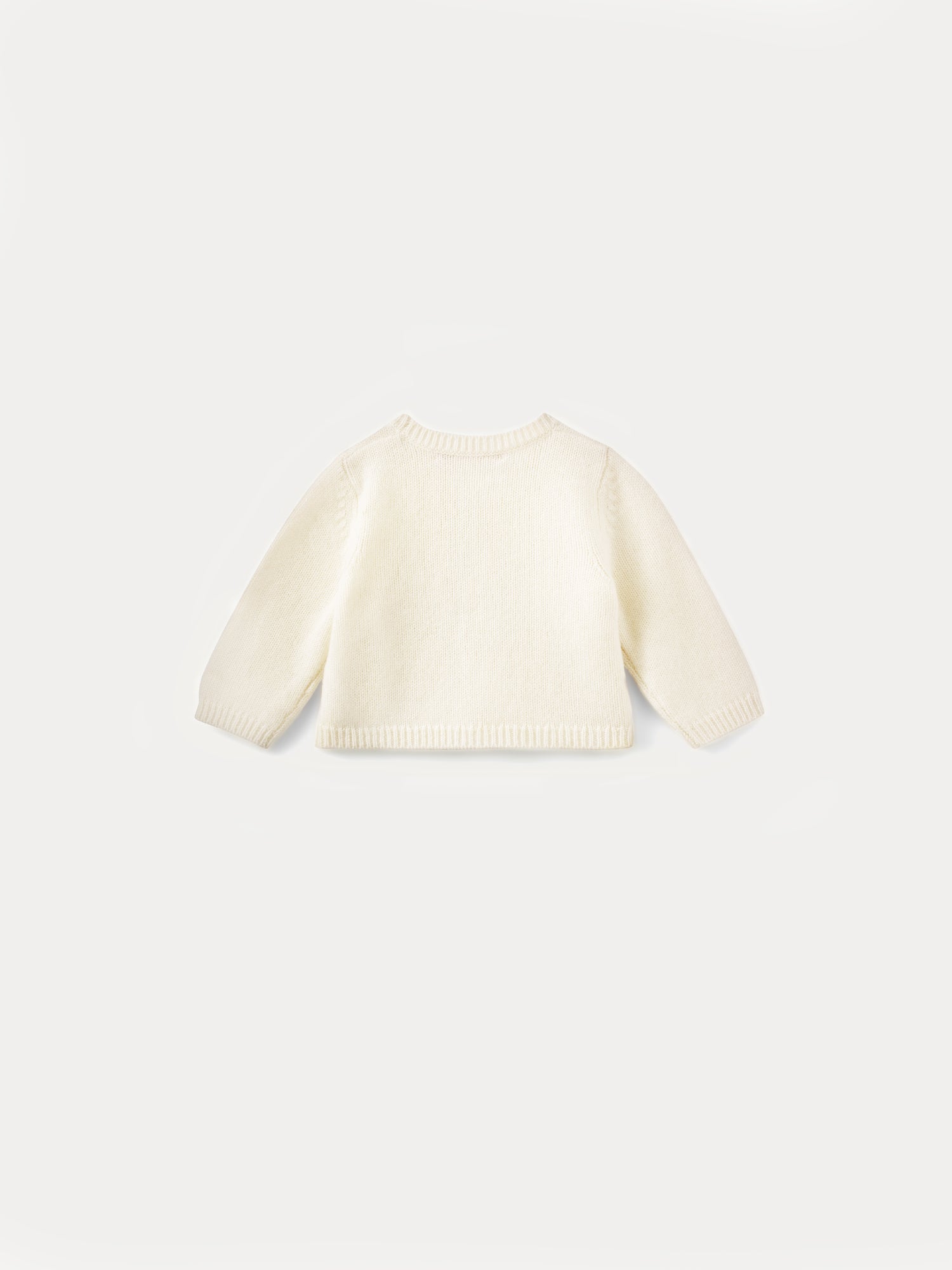 Cashmere Baby cardigan milk white | baby girl sweaters and