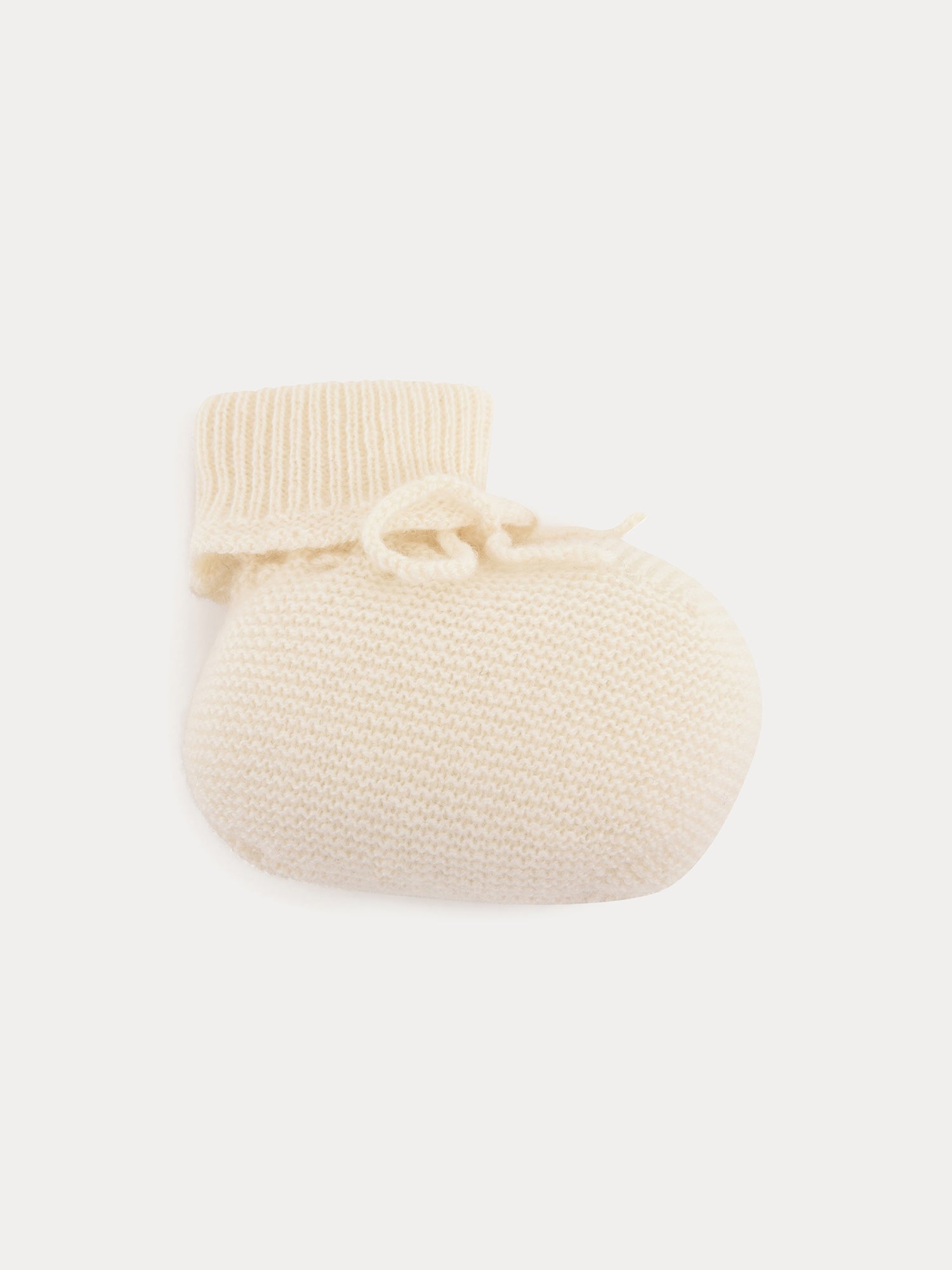 Bonpoint button-detail knitted beanie - White