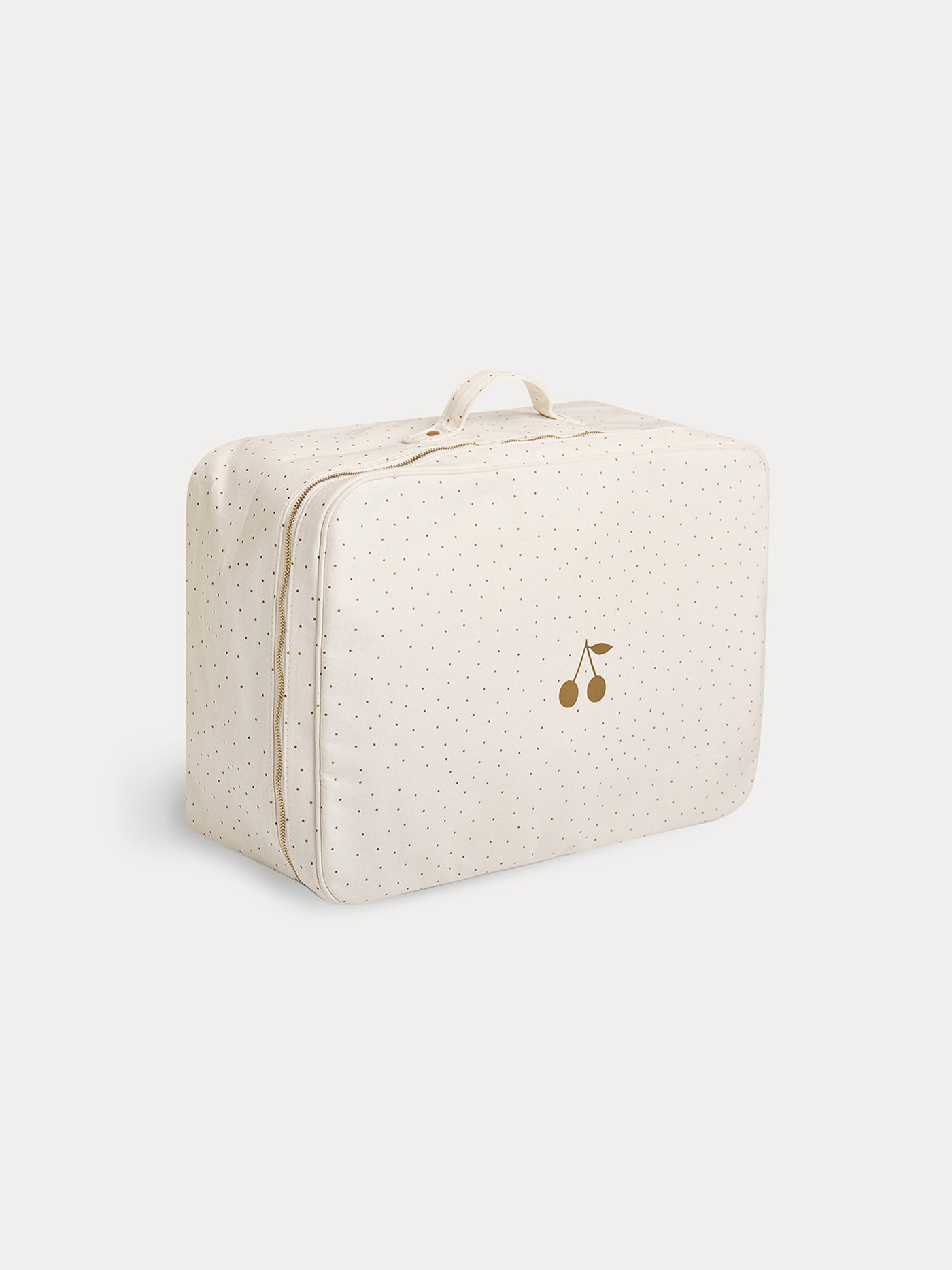 Baby Coated Cotton Large Suitcase gold