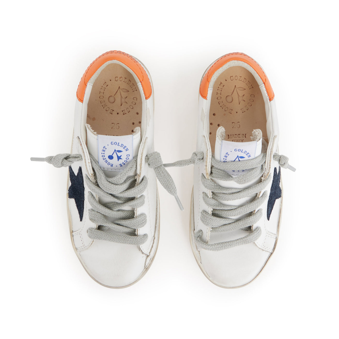 Bonpoint x Golden Goose Leather Sneakers blue