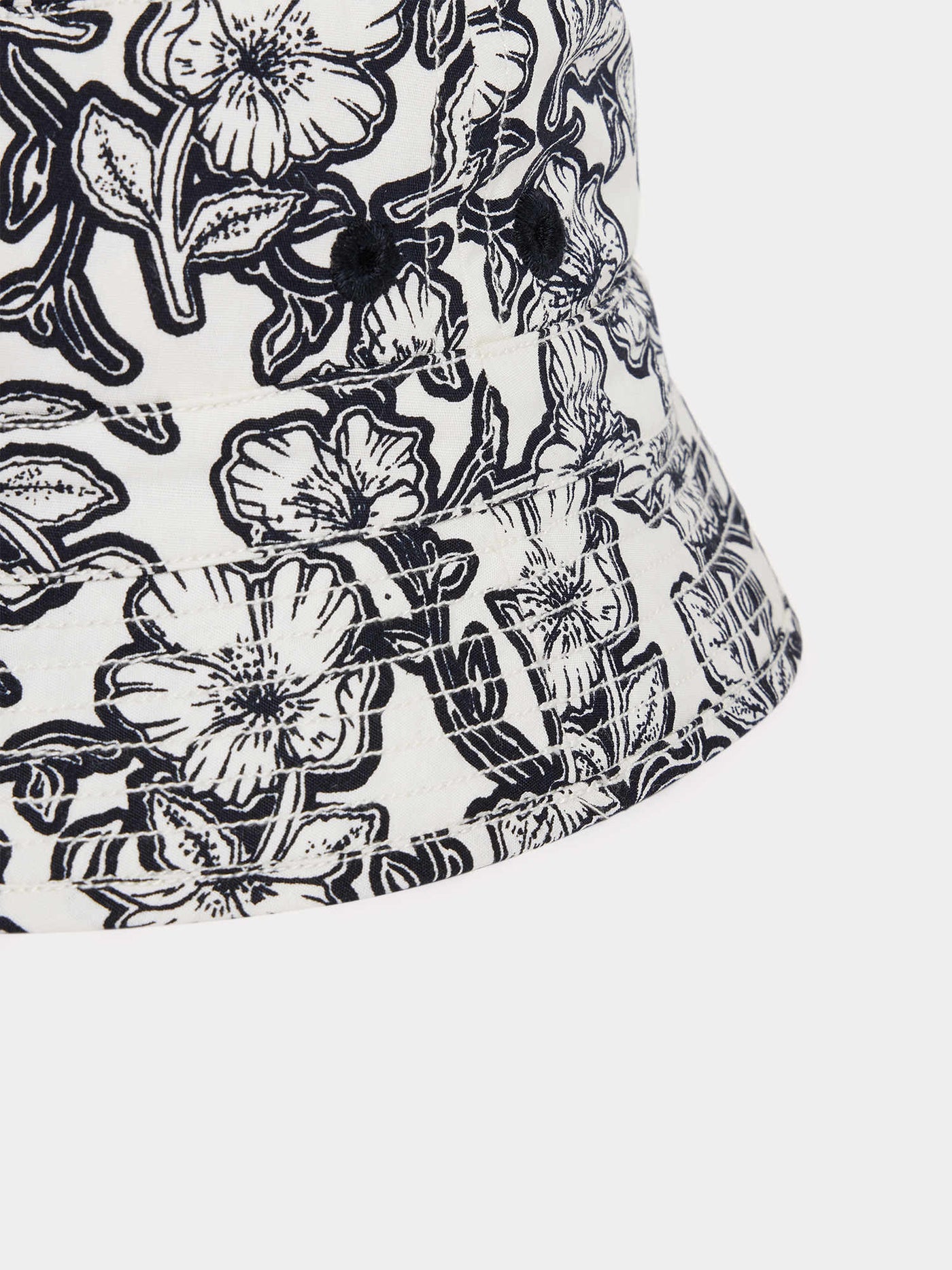 Aloha Bucket Hat black flowers