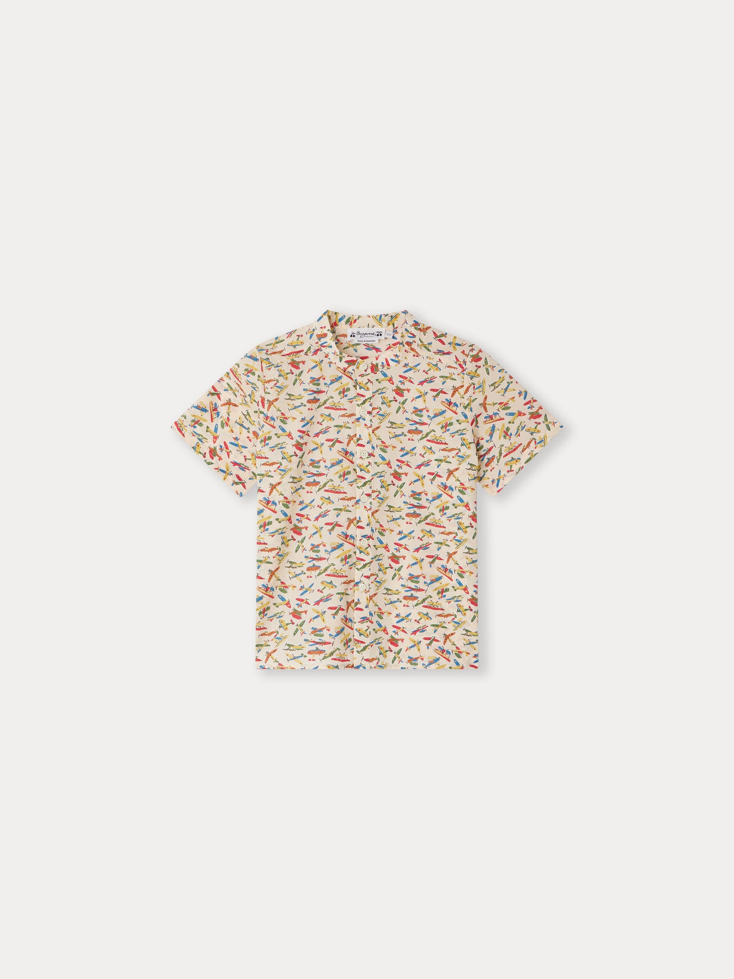Bonpoint Steve floral-print shirt - Neutrals