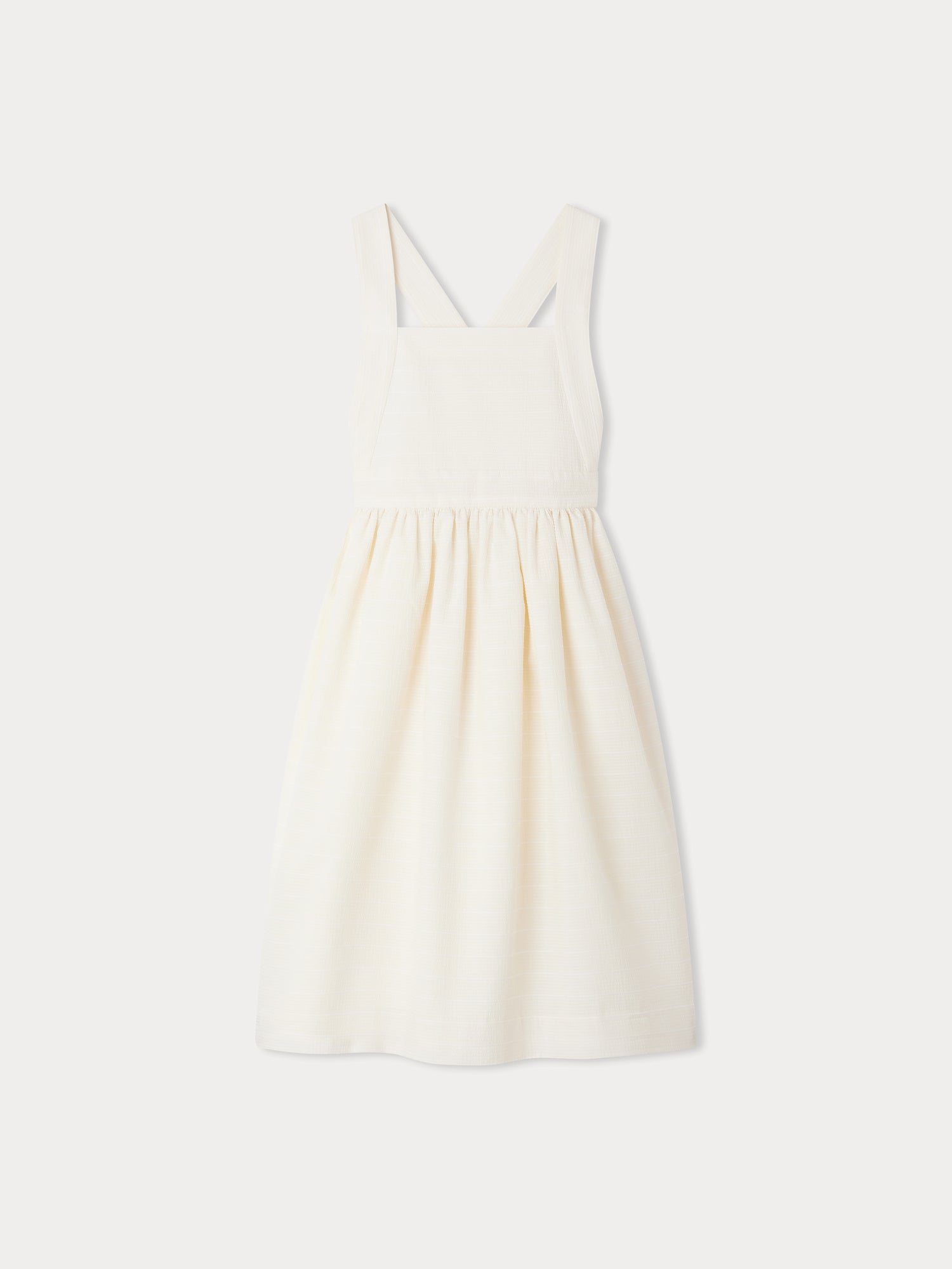 Bonpoint Angeli lace-trim sleeveless dress - White