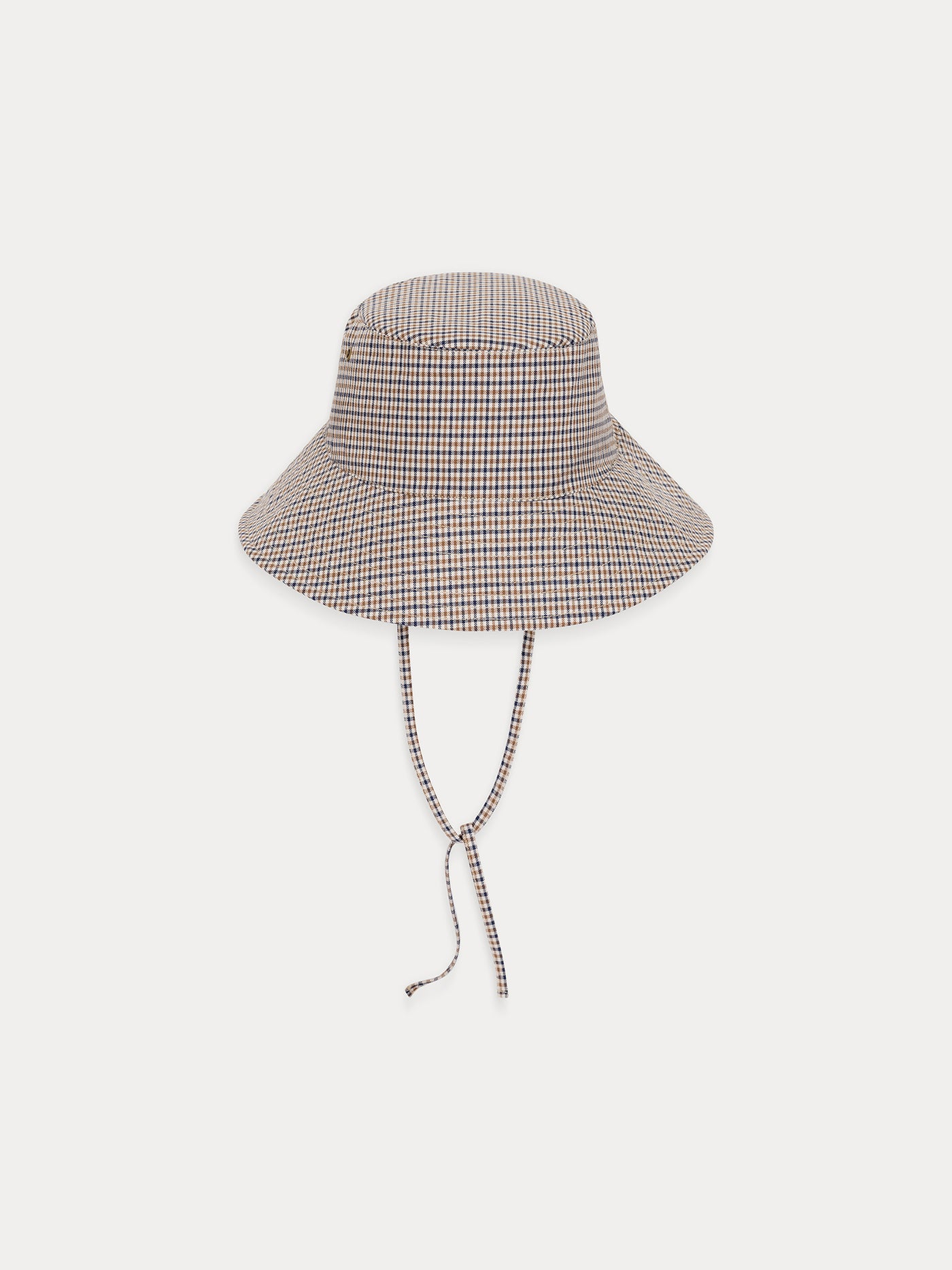 Technical cotton bucket hat with cord