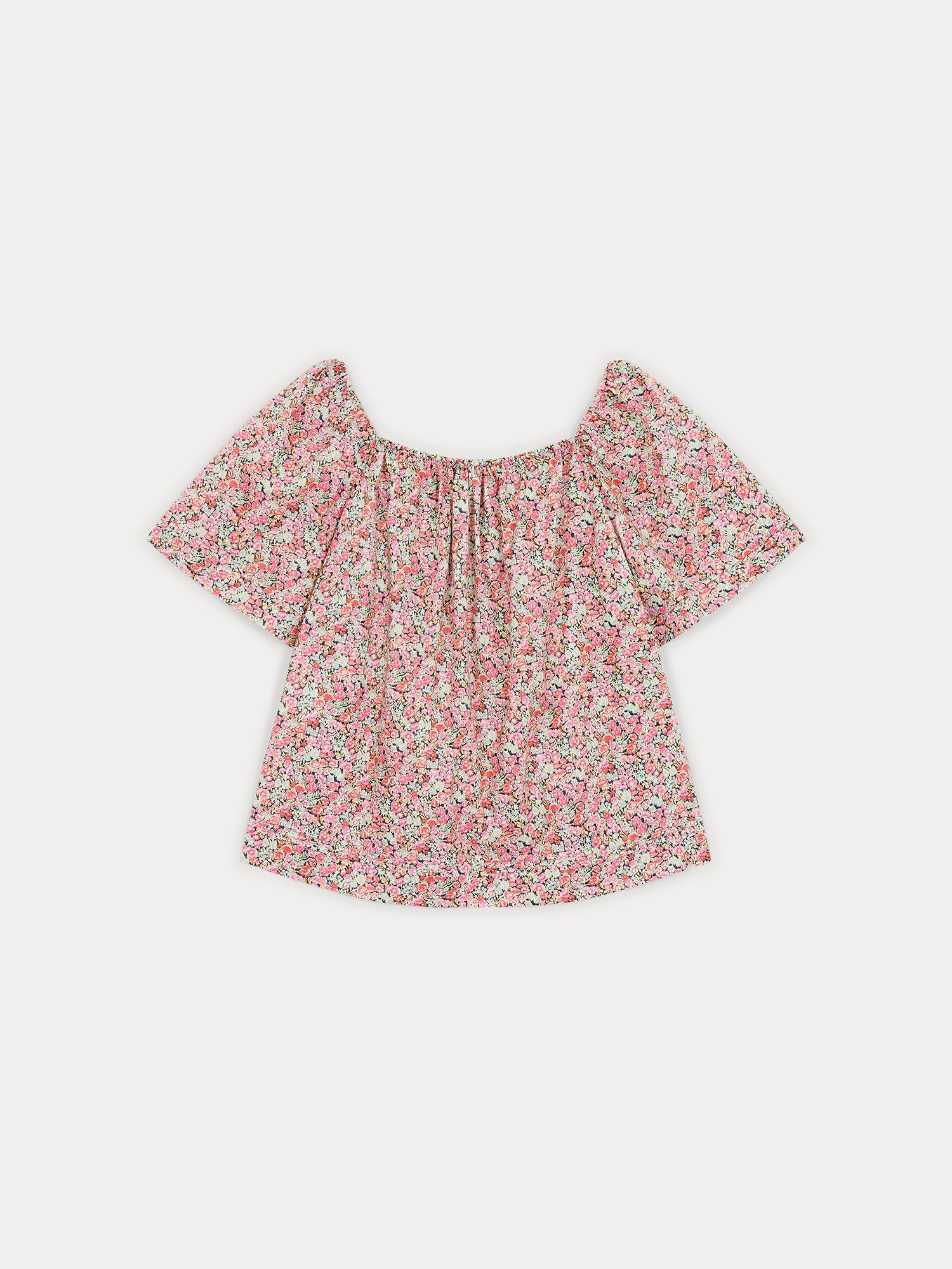 Bonpoint Ella floral-print short-sleeved blouse - Neutrals