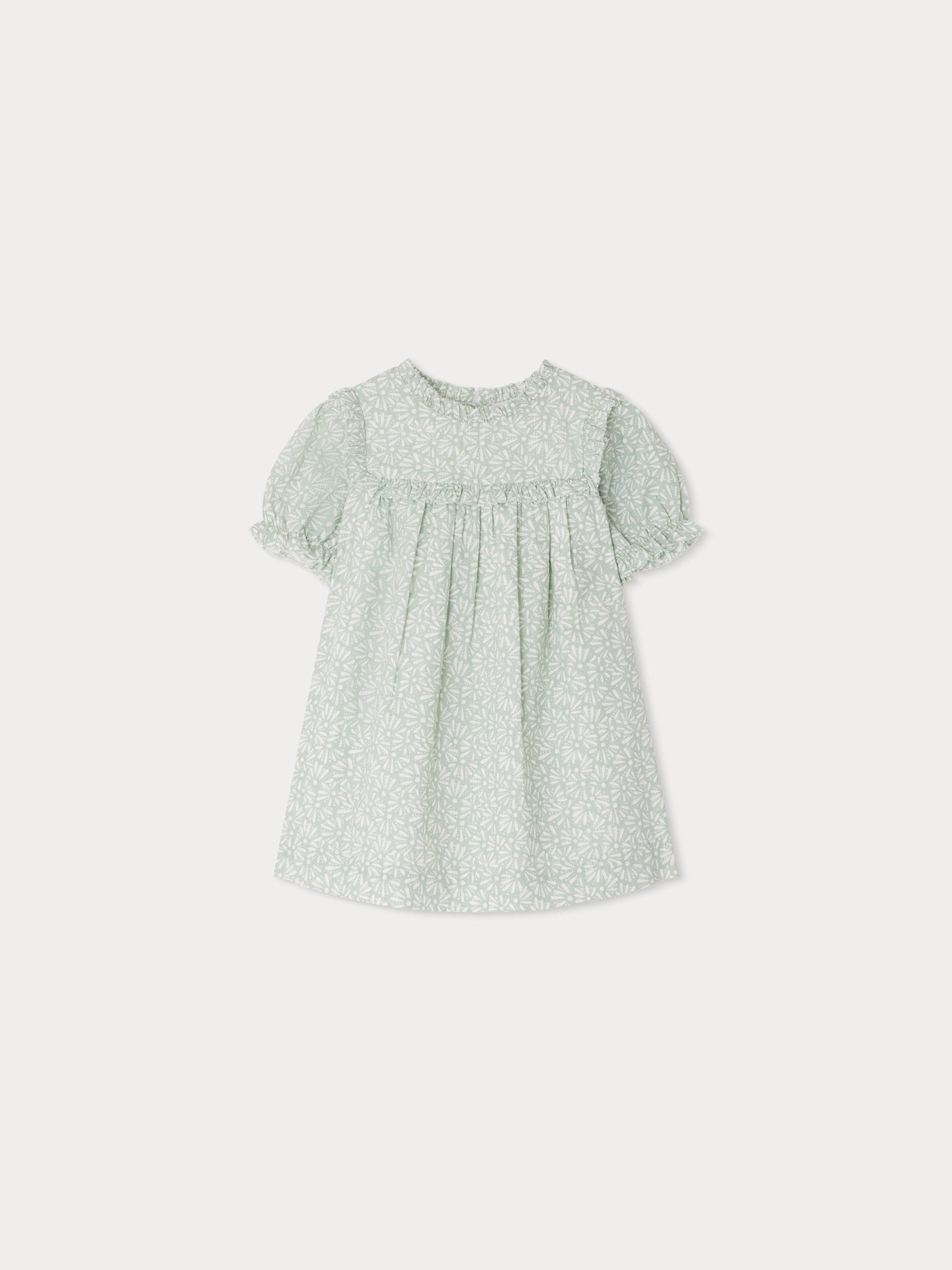 CLEARANCE SALE - DBB Collection - Baby Girls Cream Floral Print Dress