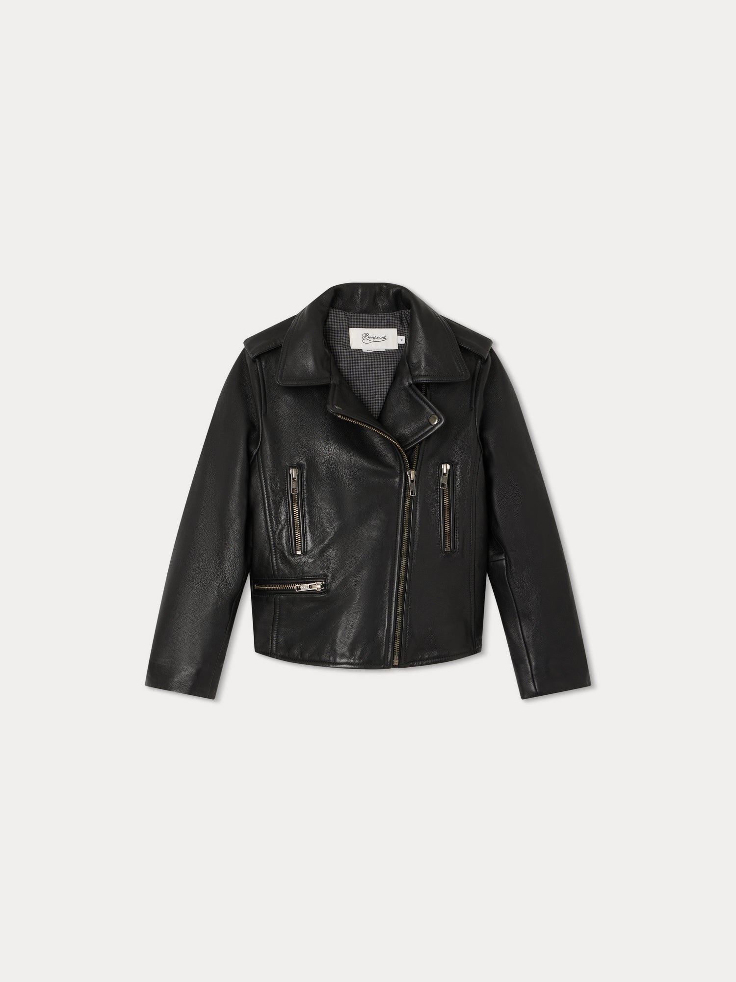 Temple Leather Jacket black • Bonpoint