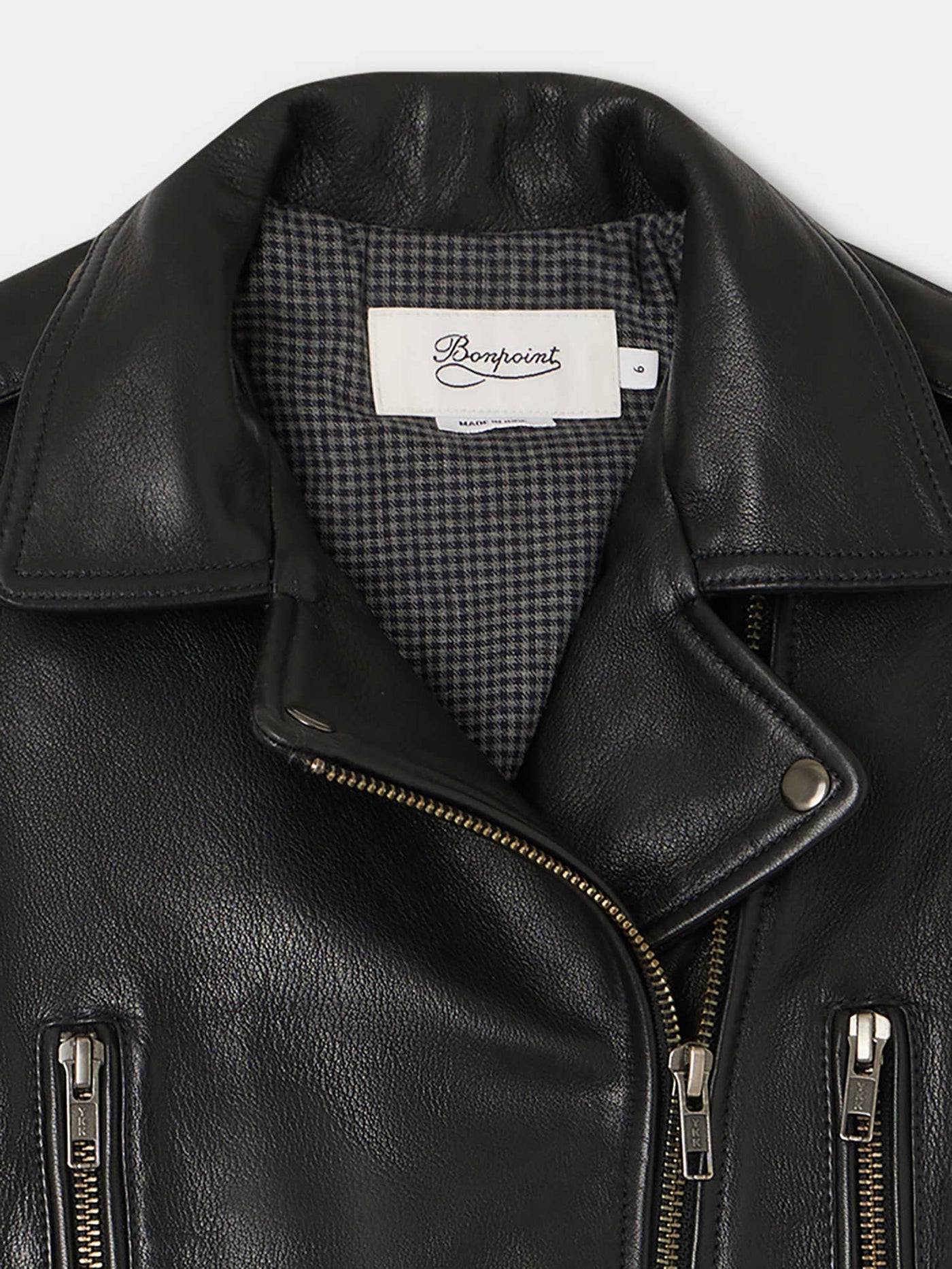 Temple Leather Jacket black